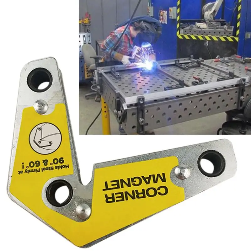 M6CF Mini Welding Positioner Locator Holder Hand Tools Magnet Corner Clamp Tool