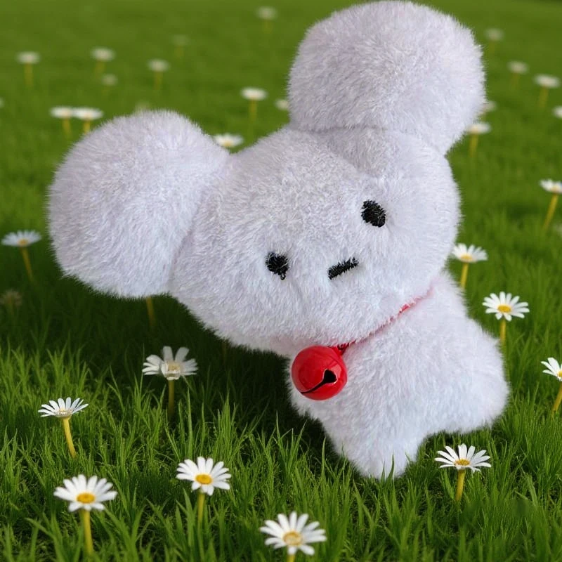 الكرتون لطيف جرس الأرنب هريرة الحيوانات صار أفخم دمية دمية محشوة المفاتيح قلادة جرلي كيرينغ حقيبة حلي معلقة الهدايا