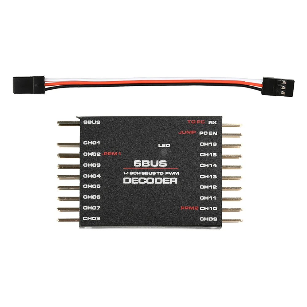 

SBUS to PWM PPM Decoder 16CH Supporting the PC Settings For Frsky X8R RXSR Receiver Remote Control Radio