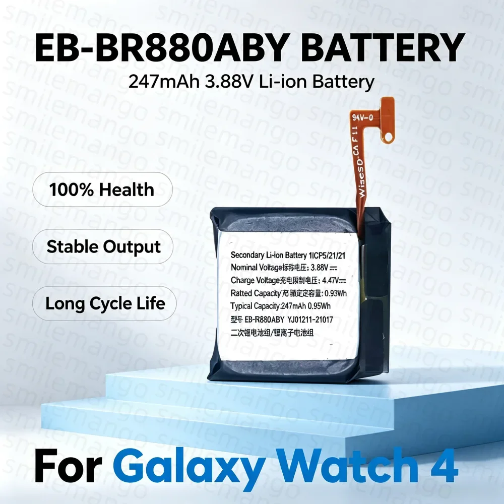 NEW Battery EB-BR880ABY For Galaxy Watch 4 40mm/42mm R865U EB-BR890ABY For Galaxy Watch 4 44mm/46mm R870 SM-R875U