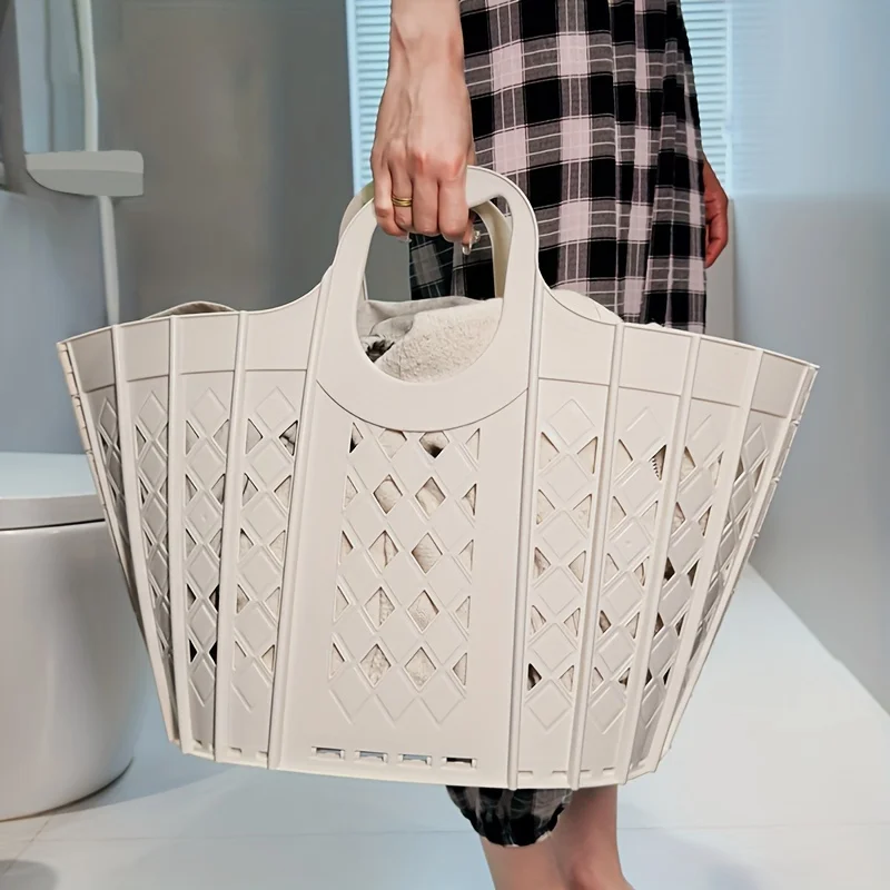Panier à linge pliable moderne, organiseur portable pour vêtements sales, grande capacité, durable