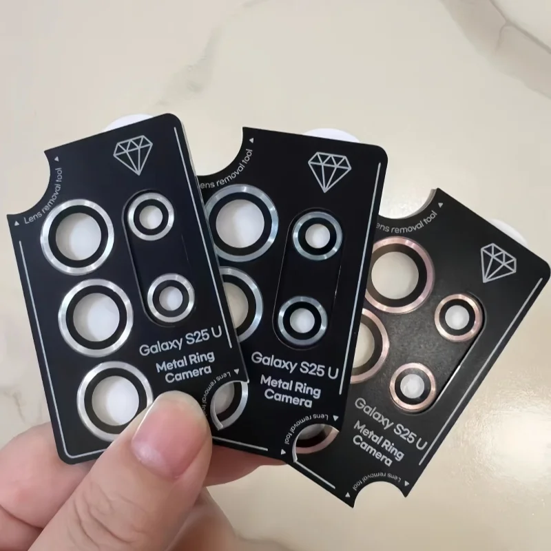 Metal Lens Glass For Samsung Galaxy S25 Ultra S23 Plus S25+ Lens Protector Equipped With Locator For S24Ultra Camera Lens Cover