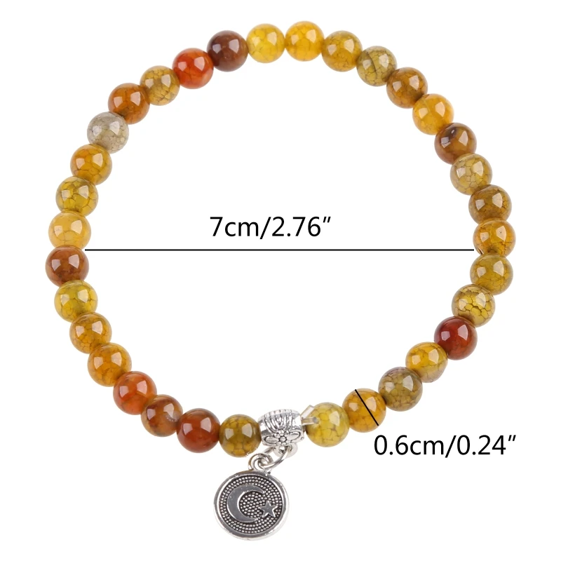 Muslim Prayer Beads Islam Small Tasbih Bracelet 33-Bead 6mm Tasbeeh Islamic Jewelry for Women Men Dhikr Beads Masbaha 40GB