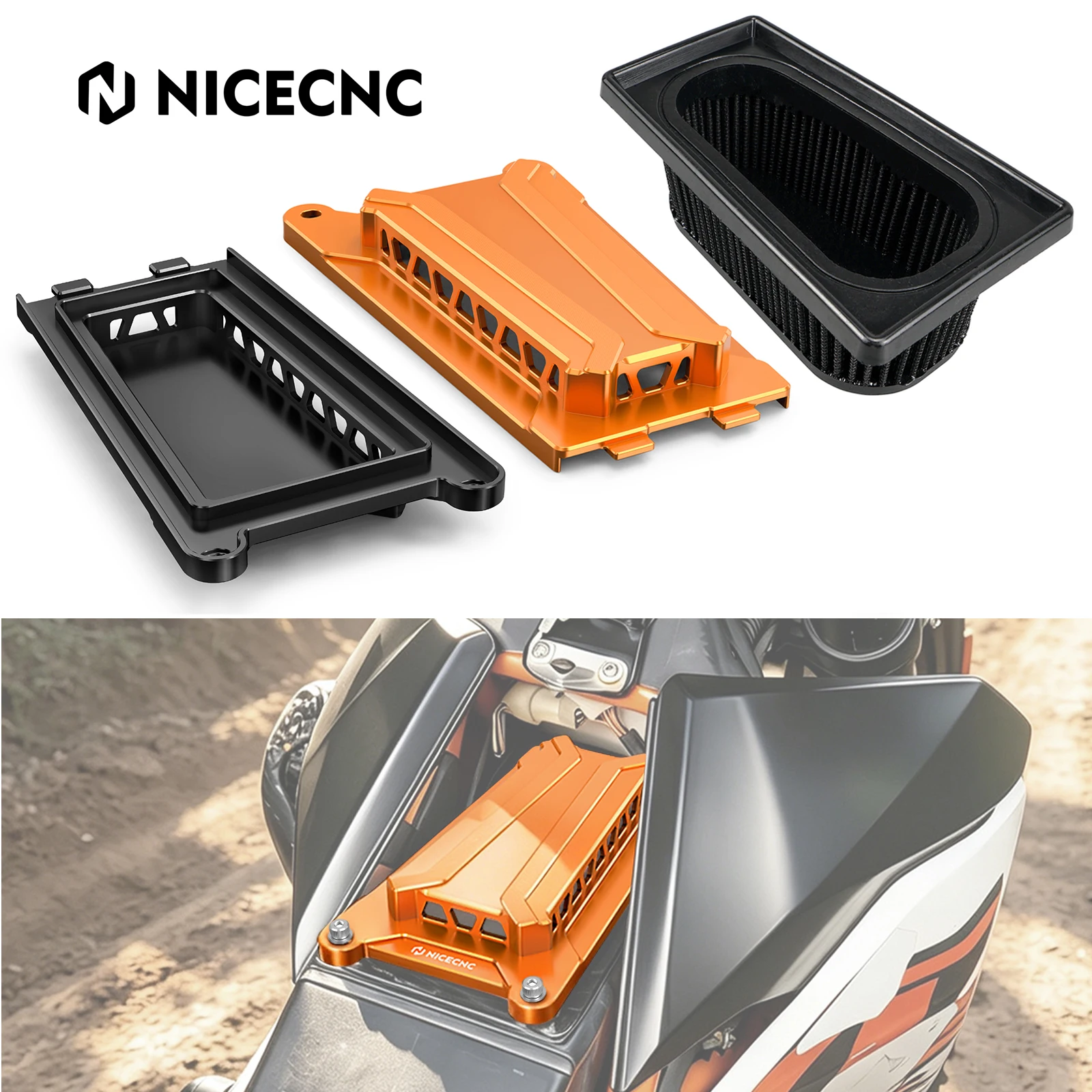 For 16-2025 GasGas 700 SM/ES Husqvarna 701 SM Enduro Reusable Air Filter/Airbox Cover for KTM 690 Enduro R 09-25 690 SMCR 12-24