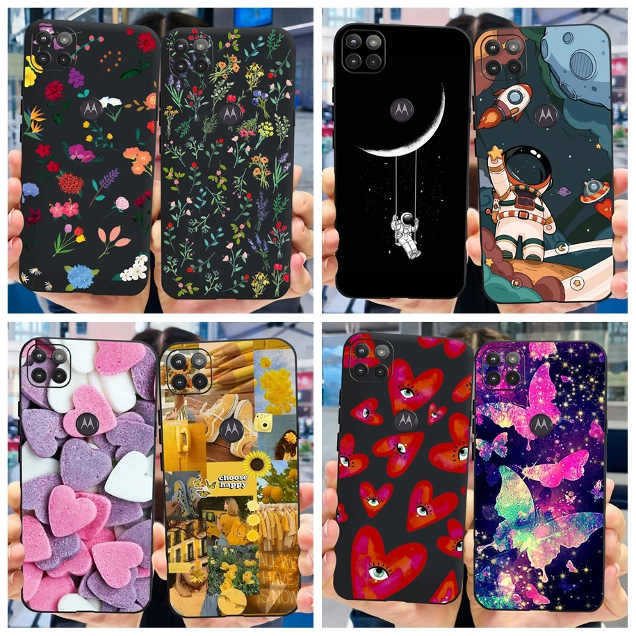 

Case For Moto G 5G / G5G Plus Cases Fashion Soft Rubber Black Silicone Phone Cover For Motorola Moto G 5G 2022 Shockproof Bumper