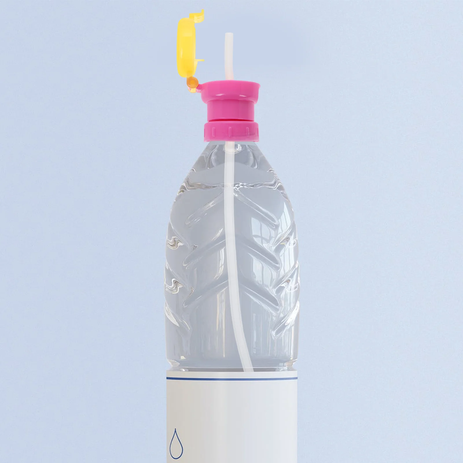

Children Leak Proof Water Bottle Topper Spill Proof Cap Portable Toddler Bottle Lid with Snack Storage Child Friendly Straw