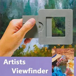 Portable Plastic Artists Viewfinder Multifunction Aid Artists View Catcher Composition Tools Drawing Gadget Split View