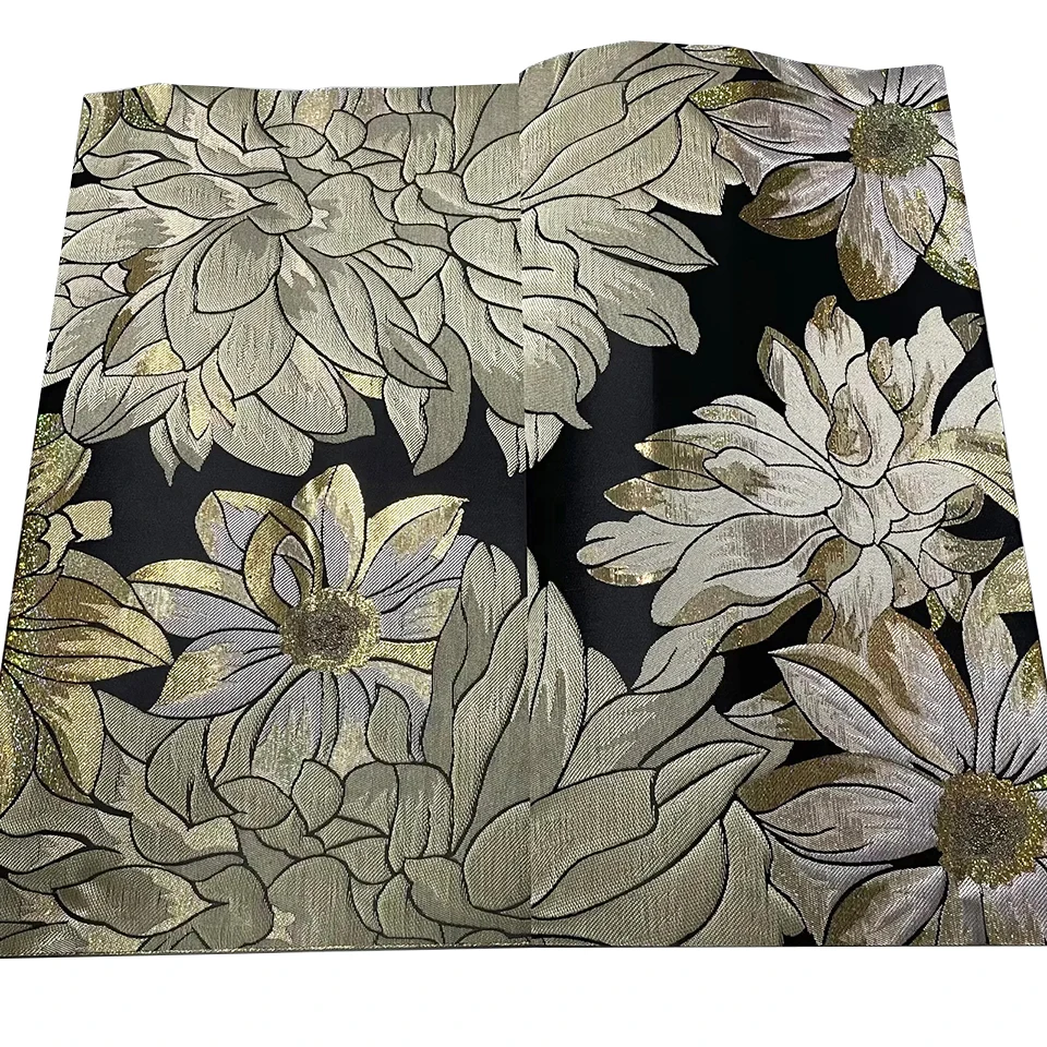 

African Wedding Gele Collection - 3D Embroidered SEGO Headtie 2.5 Yards 2PC Set for Aso Ebi, Parties & Celebrations TXH-18-11