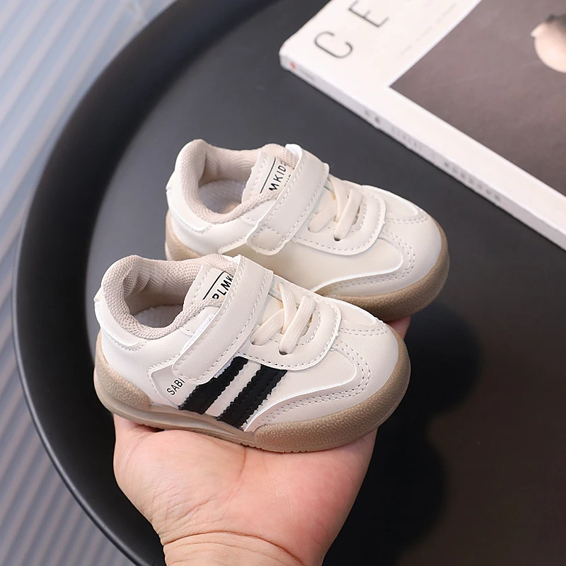 2024 autumn new baby shoes boys and girls children's sneakers all-match German training shoes soft bottom non-slip baby todd