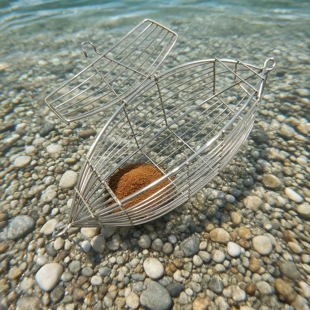 1 PCS Stainless Steel Nest Cage Sea Fishing Durable Chicken Cage Shrimp Cage Olive Shaped Fishing Boat with Shrimp Fishing Trap