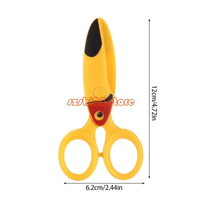 781E 3 PCS Kids Training Pitcors Cartoon Animal Safety Scissors Craft
