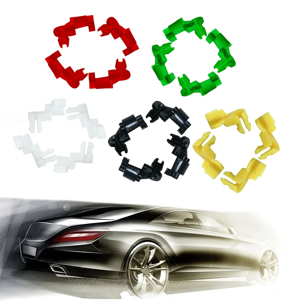 24Pcs/12 Pair Car Plastic Clips Car Combination Door Lock Rod Fastener Clips Rivet Snap Retainers Car Interior Accessories