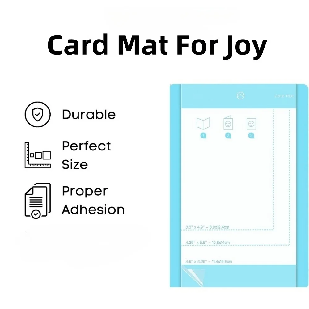4.5 inch x 6.25 inch card mat, handmade mat for all Cricut Joy cards, reusable card mat with a transparent protective film.