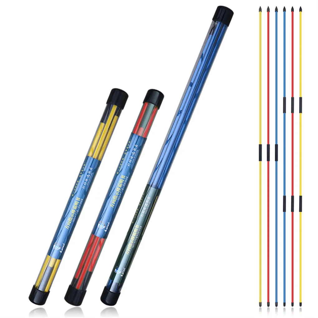 Fiberglass Golf Alignment Stick Foldable Protective Direction Indicator Rod Outdoor Practising Tools Accessories Blue