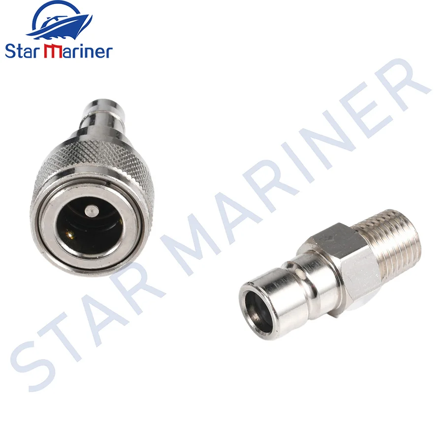 Boat Engine Parts Fuel Line Connector 033496-10 033498-10 For Honda Outboard 3/8