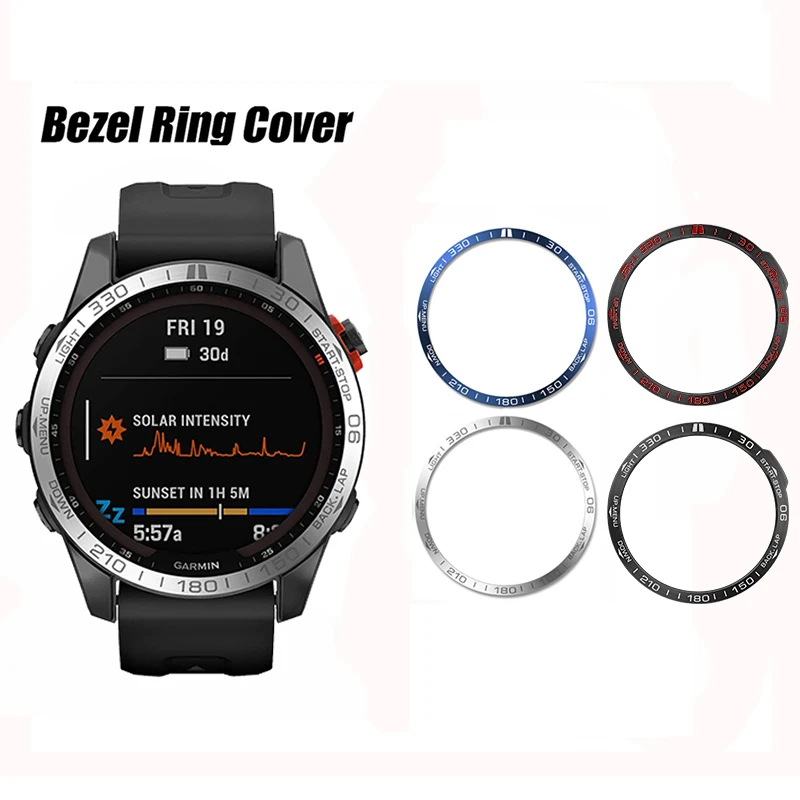 Metal Cover Ring For Garmin Fenix 8 Fenix7 7X Pro  6X 6 Pro 5 5X Plus Bezel Metal Case Cover protector Anti Scratch Accessories