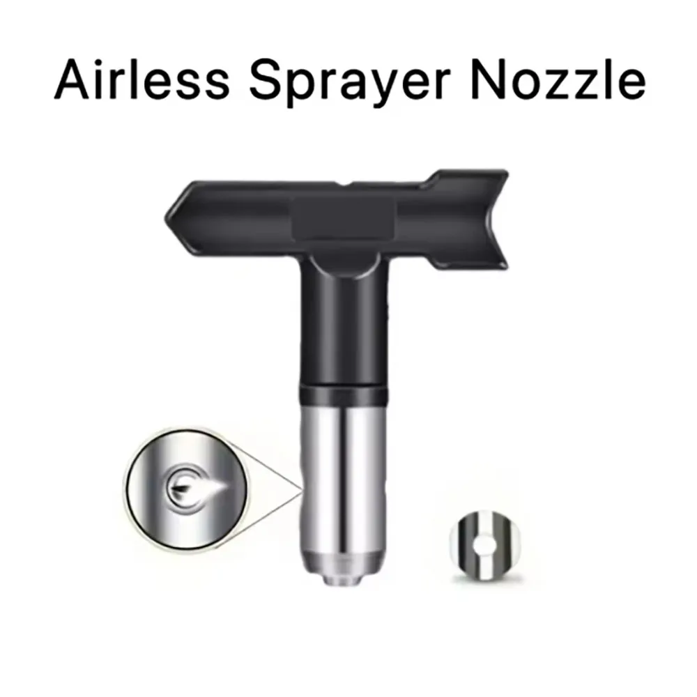 1PCS Spray Head, Reversible Airless Nozzle, Black, Suitable For Airless Sprayer