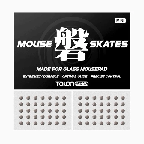 TALONGAMES Universal Mouse Skates 4mm for Glass Mouse Pads, Round Dots…