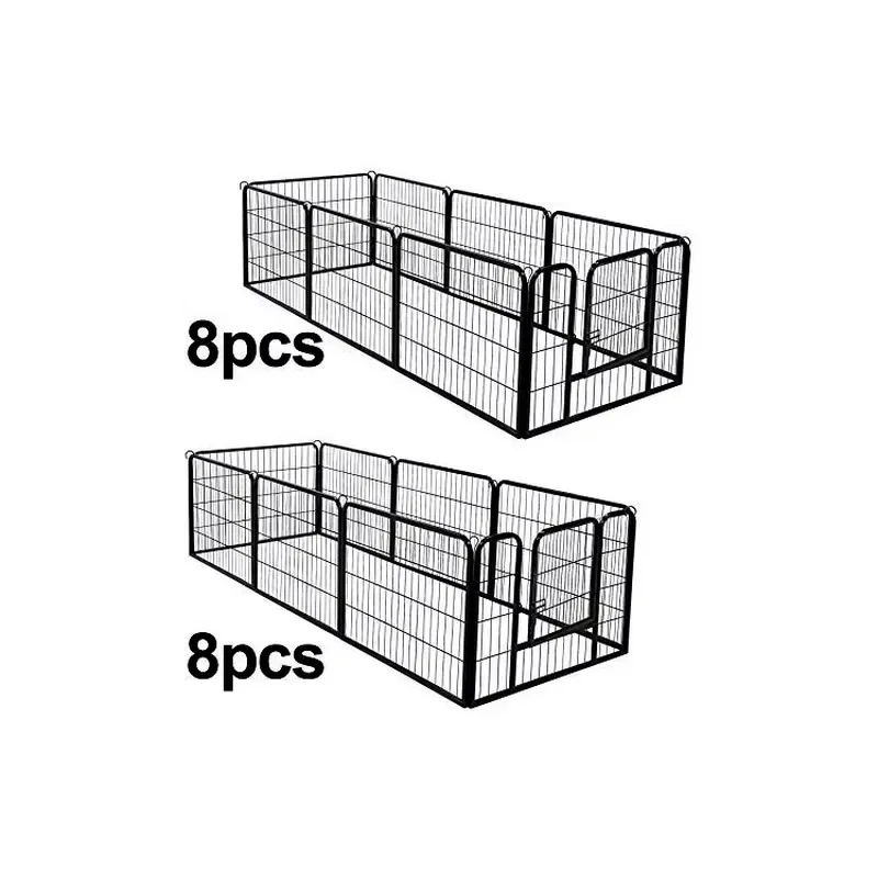 Modern Stainless Steel Pet Fence for Dogs Indoor Outdoor Use Portable Dog Barrier for Home Camping Factory Direct Sale High