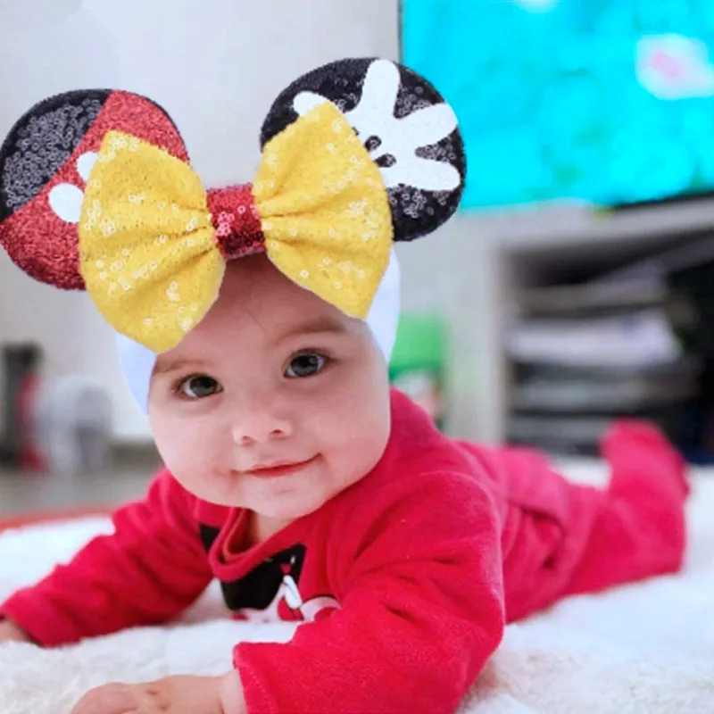 2023Disney Mouse Ears Headwrap For Baby Festival Sequin 5\