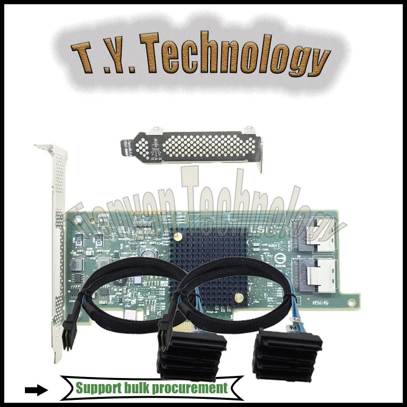 LSI MegaRAID SAS2308-8I 9217-8I 8-Port External 6Gb/s SAS/SATA RAID Card+SFF-8087-8482 SAS Cable