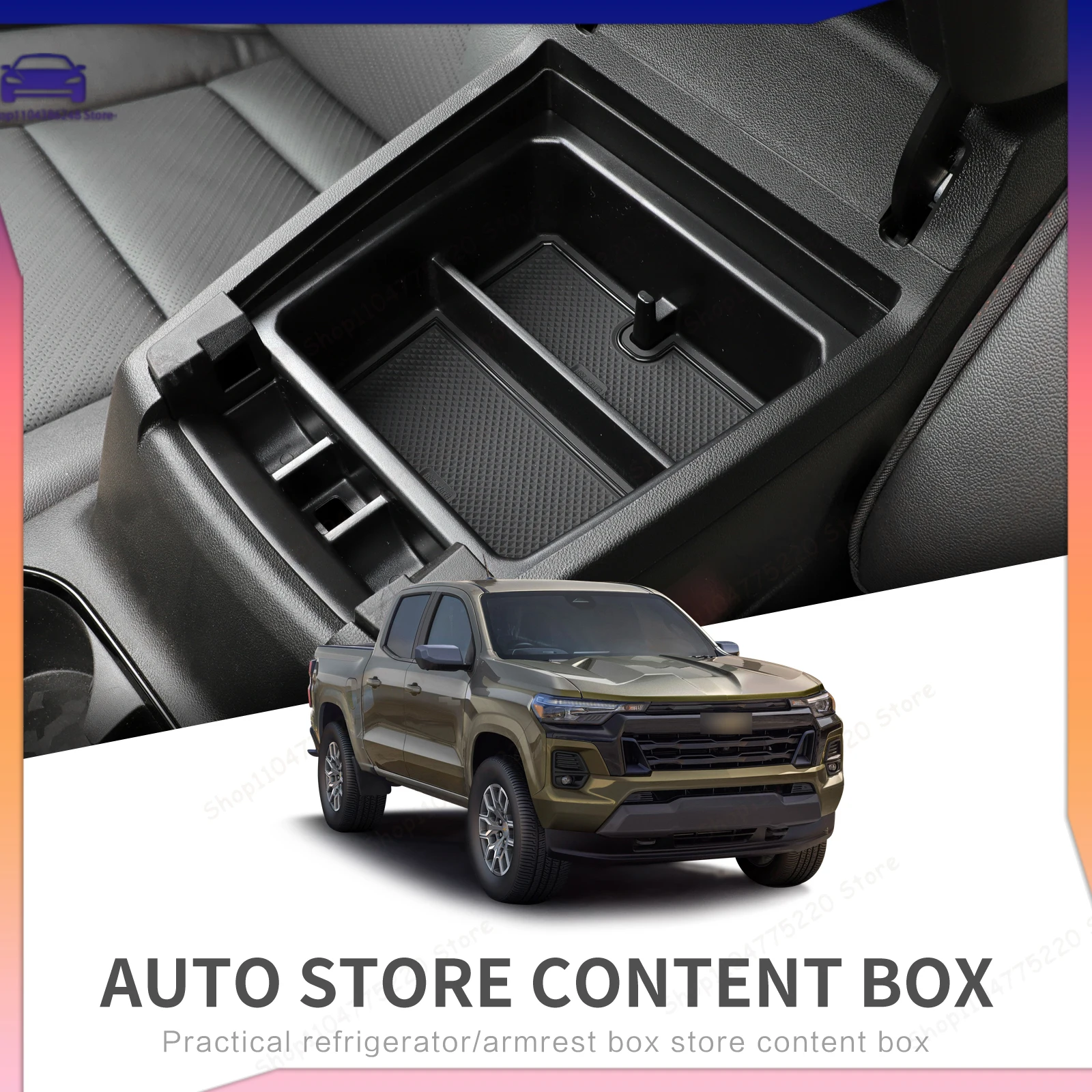 Para Chevrolet Chevy Colorado 2023 2024 GMC Canyon, Caja de Almacenamiento para el Reposabrazos de la Consola Central, Organizador de Bandeja para Auto, Accesorios de Organización