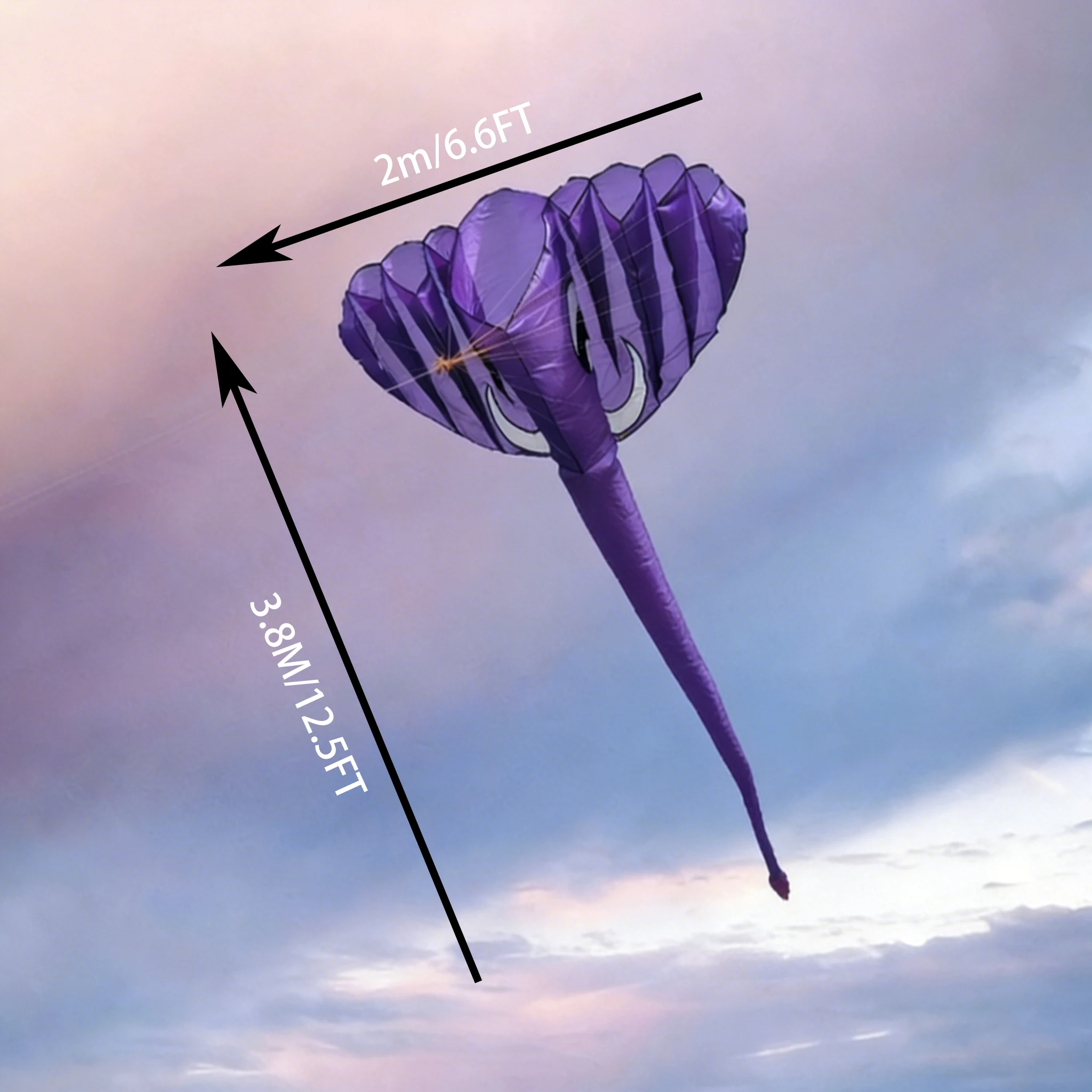 3.8M Inflatable Elephant Kite. - Outdoor Power Reel recension och pris