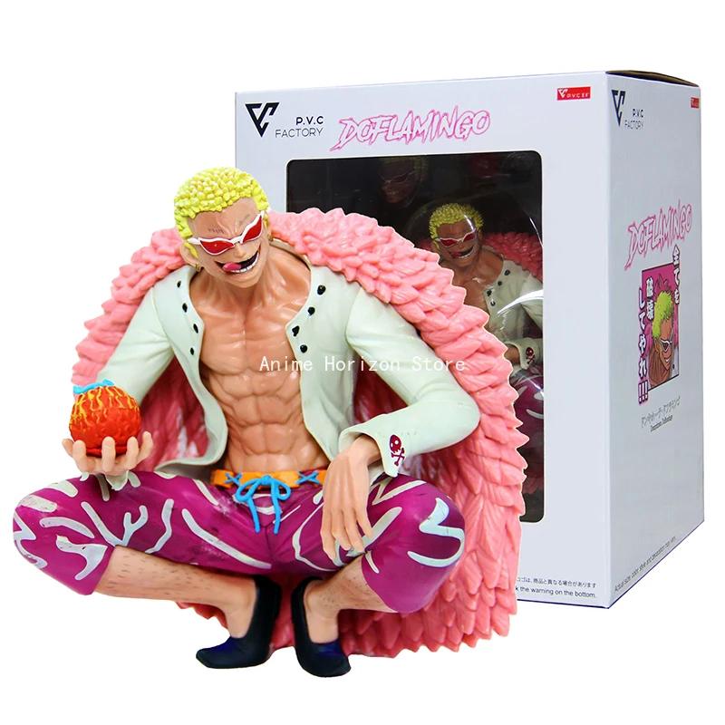 

15cm Anime One Piece Figures Oka Shichibukai Donquixote Doflamingo Action Figure PVC Collection Gk Devil Fruit Statue Model Toys