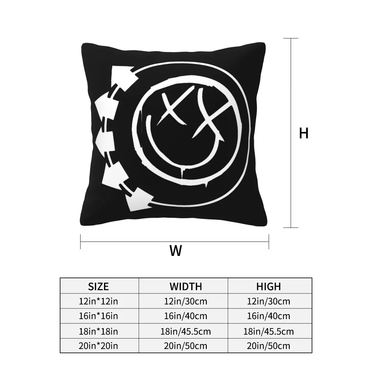 Blink Eyes 182 Times Square Pillowcase Cushion Cover Pillow Case Throw Pillow Cover for Home Bedroom Car