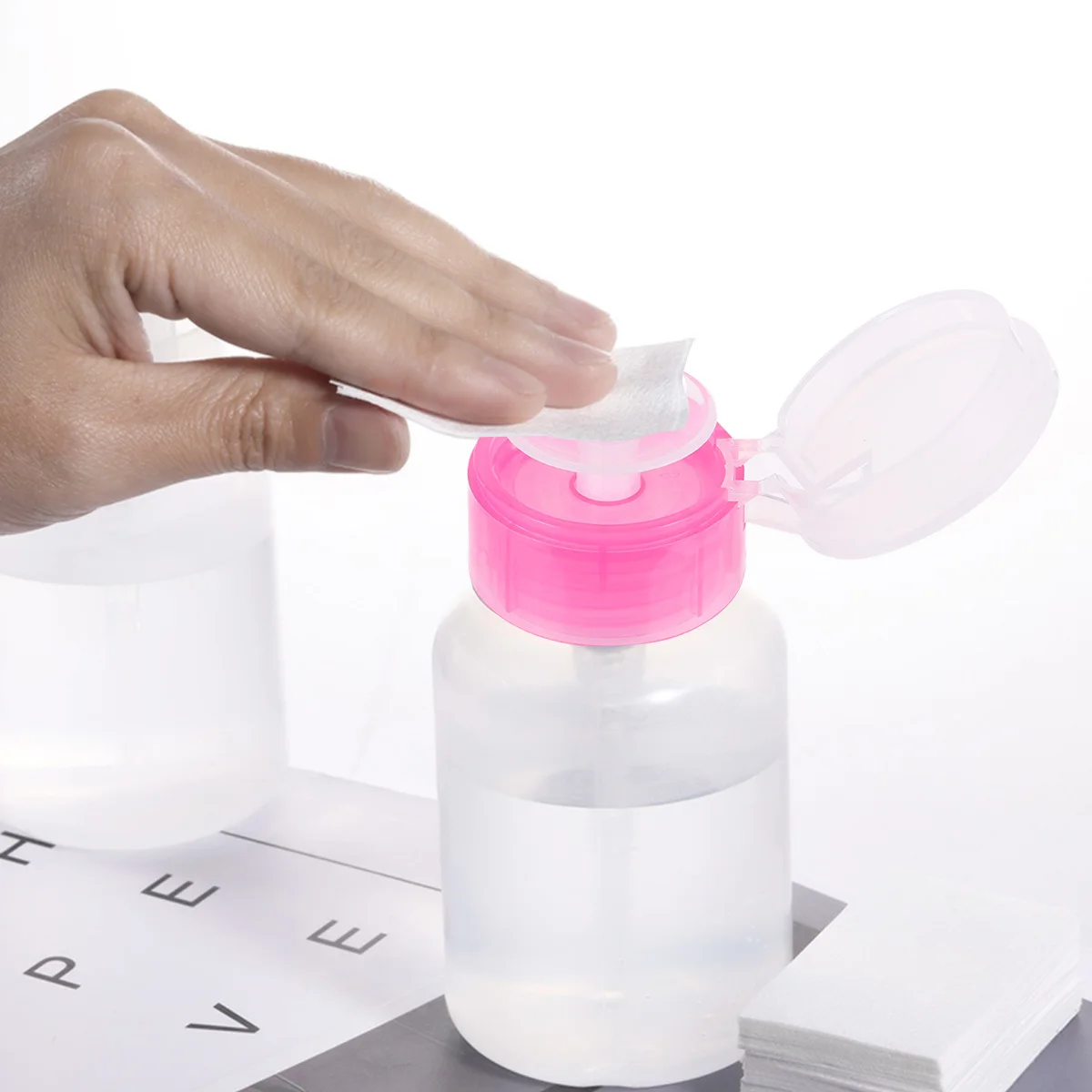 500 Uds almohadillas quitaesmalte de uñas suministros de limpieza desechables suaves manicura pedicura herramienta removedora de Gel de uñas para mujeres