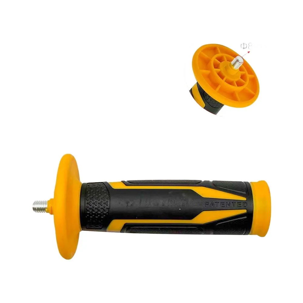 Shock Absorbing M8 Thread Angle Grinder Side Handle with Vibration Reduction to Improve User Comfort for Home and Workshop Use