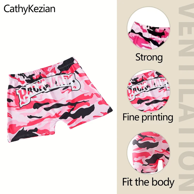 Women Shorts Sleep Bottoms Pajamas Boxers Pink S M L Letter Printing Painted Design Casual Sports Fitness Sleep Soft Breathable