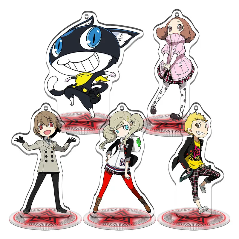 Cute Persona 5 Royal P5R Amamiya Ren Anime Game Related Products Keychain Pendant Jewelry Key Ring Figure Bag Boy Gift Wholesale