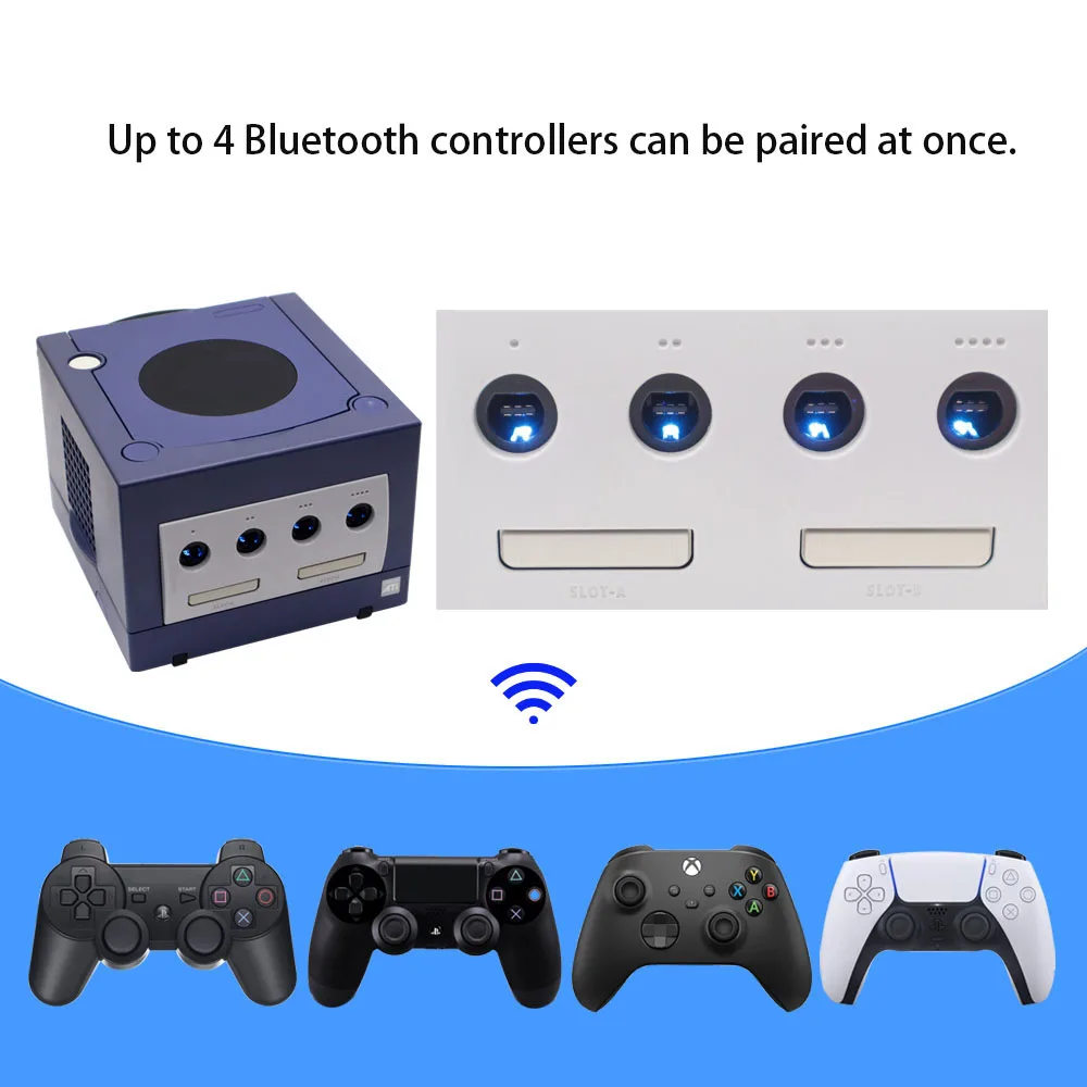 NGC 콘솔용 IBlueControlMod 무선 블루투스 컨트롤러 게임큐브 콘솔용 내부 어댑터 무선 컨트롤러 어댑터