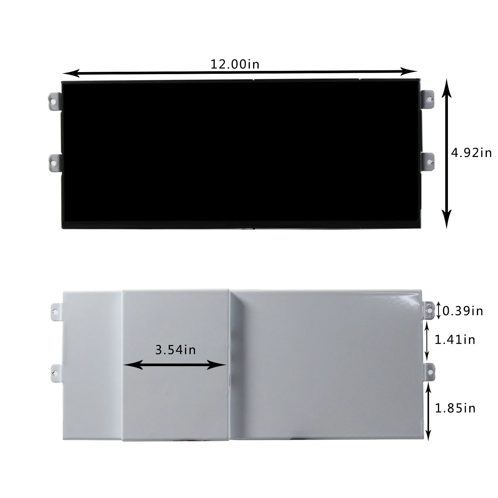 12,3 Zoll 2400x900 2K IPS USB Typ C LCD-Monitor für D31 PC-Gehäuse