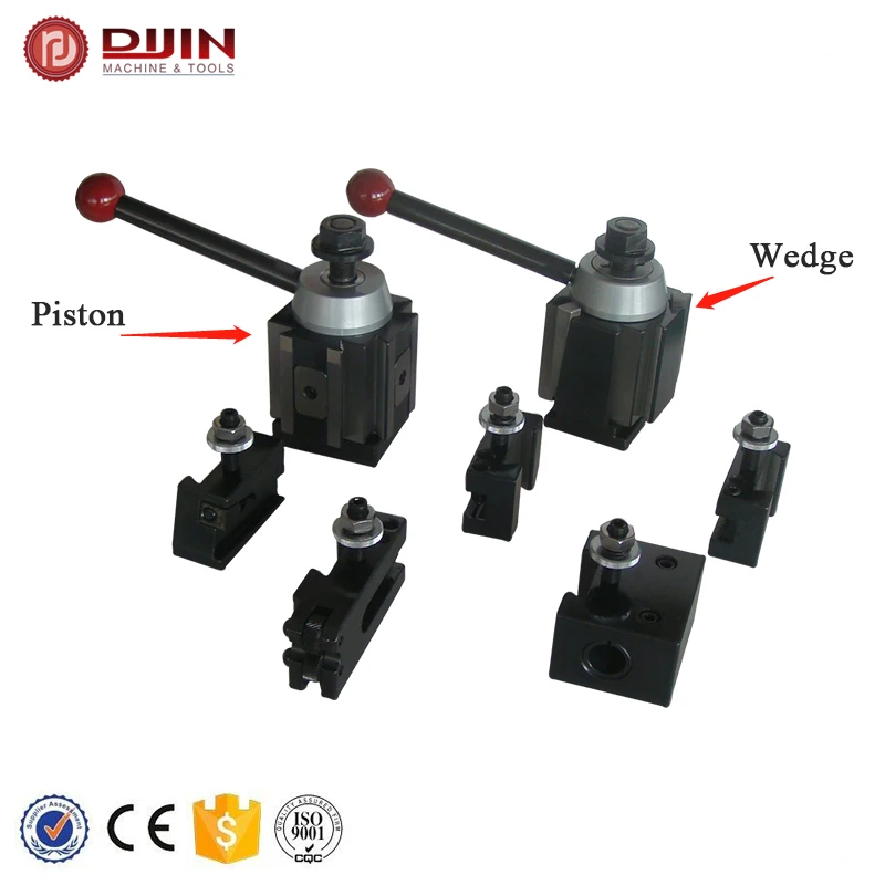 

USA style piston type quick change lathe tool post and tool holder for mini lathe at discount