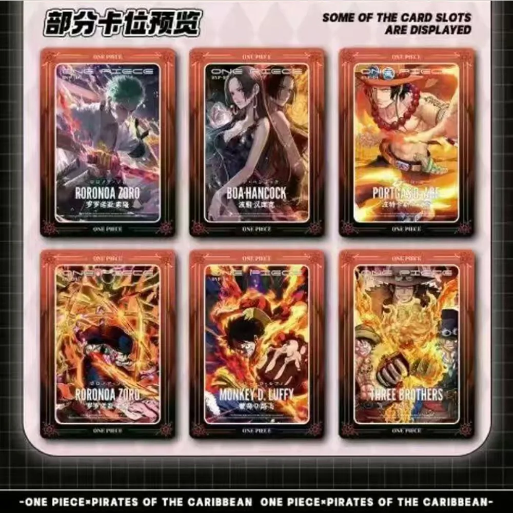 One Piece x Pirates of The Caribbean Monkey D. Luffy Adventure Character Exquisite Collection Cards Co Branded Peripherals Gifts
