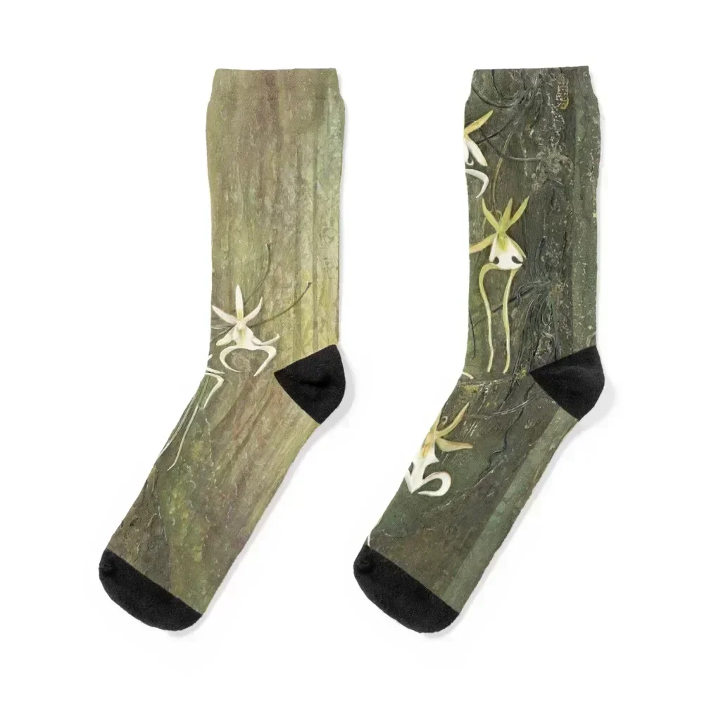 

Ghost Orchids Socks with print Thermal man winter christmas gift christmass gift Men's Socks Luxury Women's