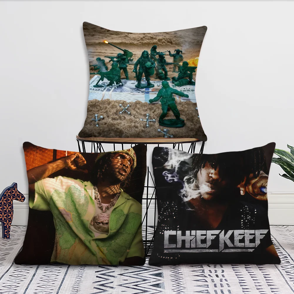 C-Chief K-Keef Rapper Cushion Cover For Pillow Printing Sofa Decoration Home Car Room Coffee Shop Office Nordic Simplicity
