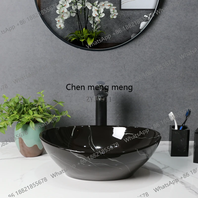 

Oval Europe Vintage Style China Artistic Wash Basin Ceramic Coutertop Bathroom Sink cabinet wash hand basin 
