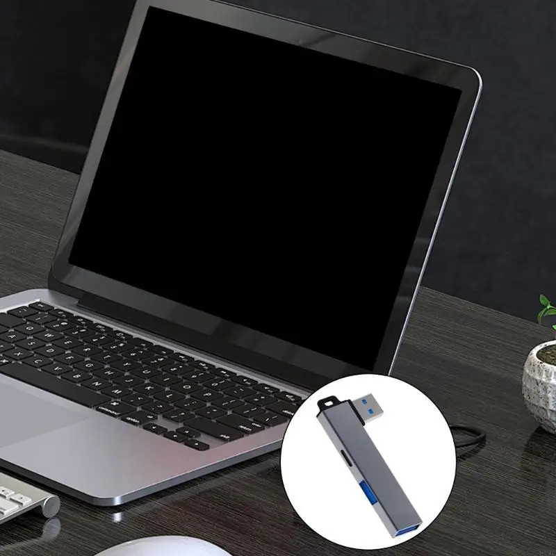 

Aluminum Alloy USB3.0 Hub USB3.0 Splitter USB to Type C and USB Adapter