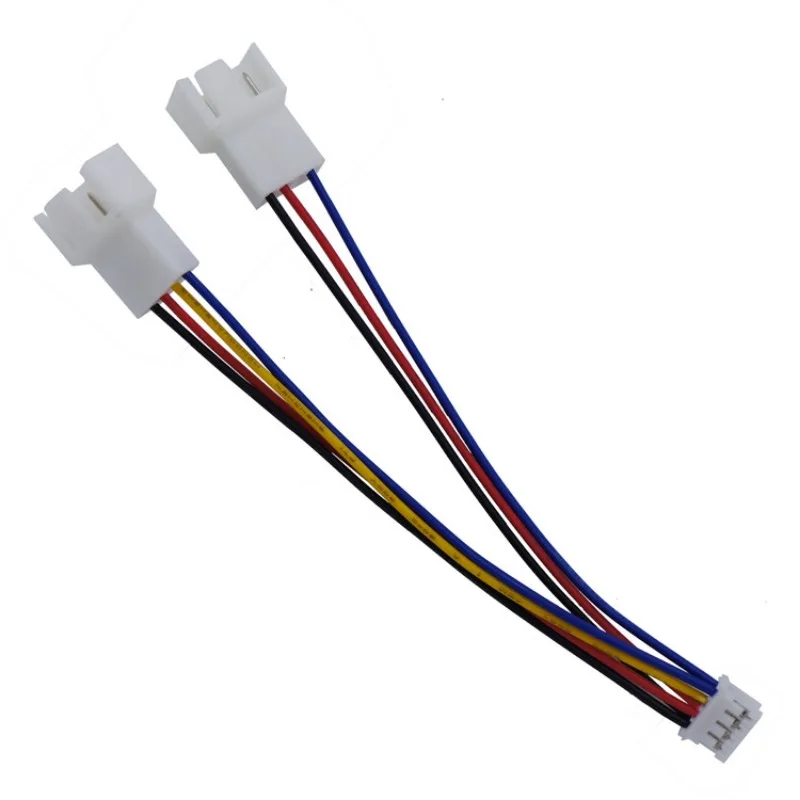 Grafische Kaart Pwm 4-Pins Naar Dubbele 4pin Splitterkabel, Voor Grafische Kaarten Y Splitter Power Chassis Computer Extensie Adapter