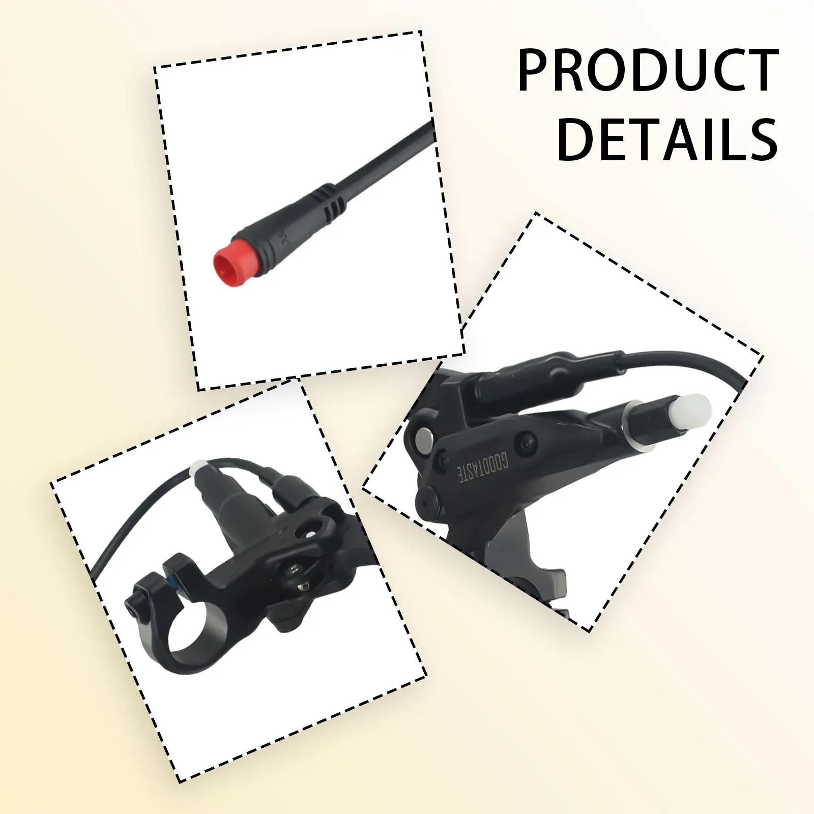 

1 шт. тормозная ручка Goodtaste GT03, масло для отключения питания, 2-контактная тормозная ручка для электронного велосипеда, водонепроницаемый тормозной рычаг из алюминиевого сплава, аксессуары для велоспорта