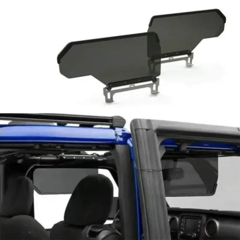 

Подходящий комплект солнцезащитных козырьков с боковой осью из 2 предметов — дымчатый цвет — совместим с JL JLU 2018-2021 гг.