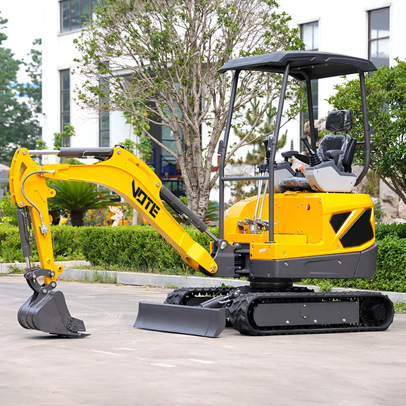 1.8 ton Mini Excavator with Cab 1ton China Manufacturer Diesel Small Digger Attachment Crawler Mini Garden