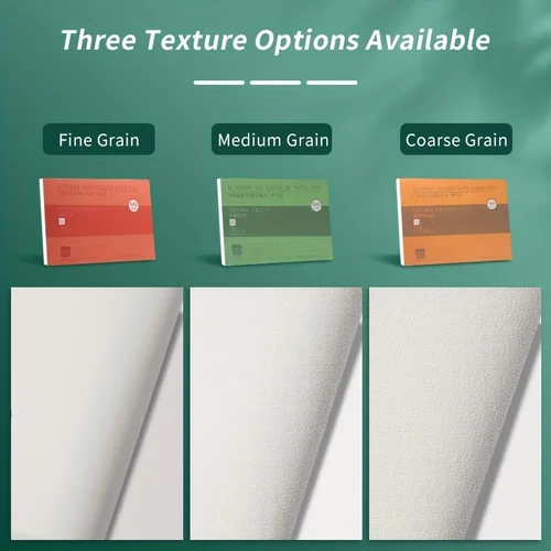 Imagen 2 del producto Almohadilla de papel de acuarela, 14,9 ""x 5,1"", 140 lb/300 g/m2, 20 hojas para pintura con tinta de acuarela, medios húmedos, superficie texturizada y cuaderno de bocetos