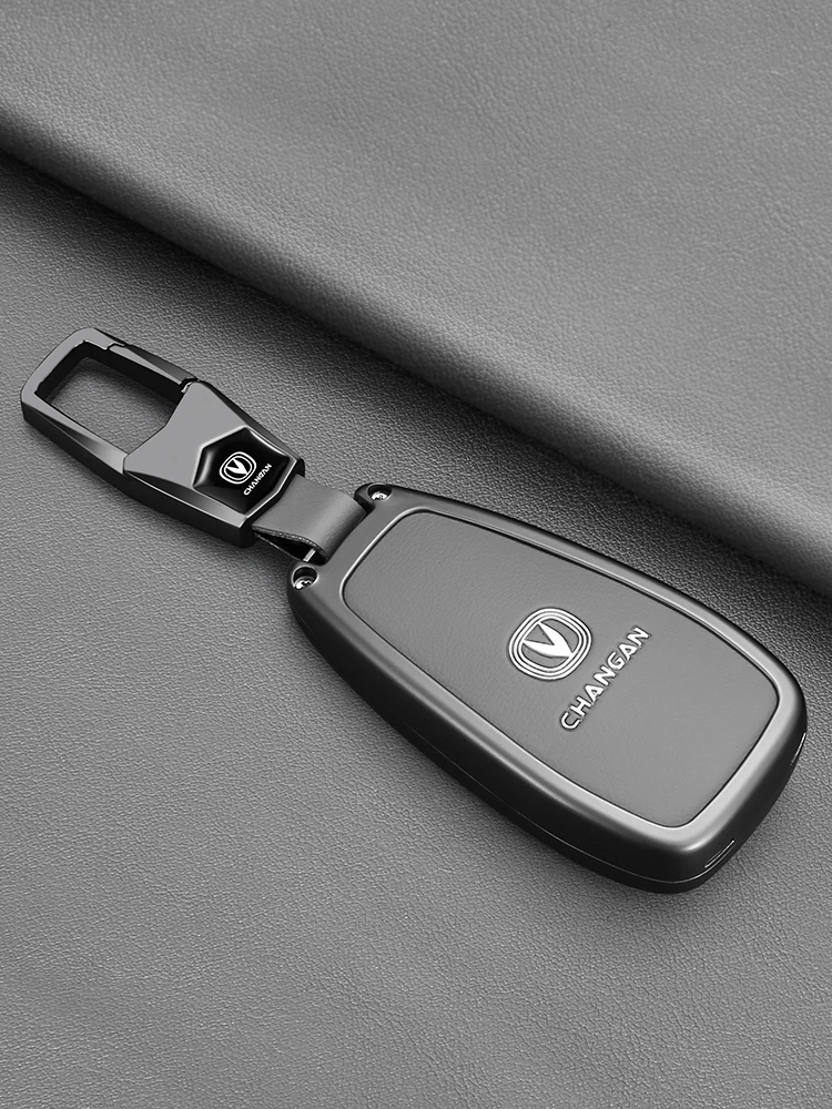 Autoschlüsselhülle für Changan CS75 55 35 X7 X5 Plus Schlüsselanhänger-Schutz Zinklegierung Vollabdeckung UNI-V S Z Eado Alsvin Auto-Zubehör – Detail 7