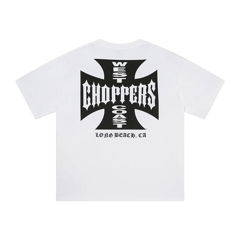 West Coast Choppers T-Shirt American Print Short Sleeve Men Women Summer Cotton Top