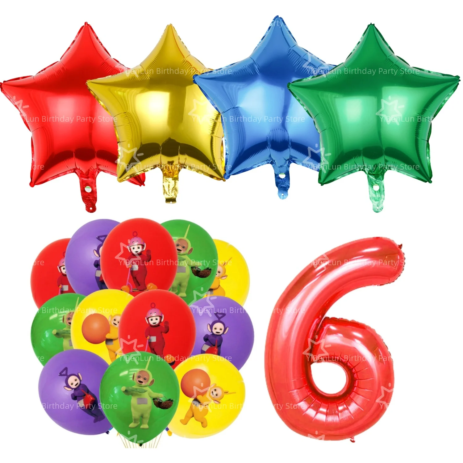 Tinky Winky Verjaardagsfeestje Decoratie Antennababy Po Wegwerp servies Tafelkleed Bord Beker servet Kinderfeestje Gunsten Benodigdheden