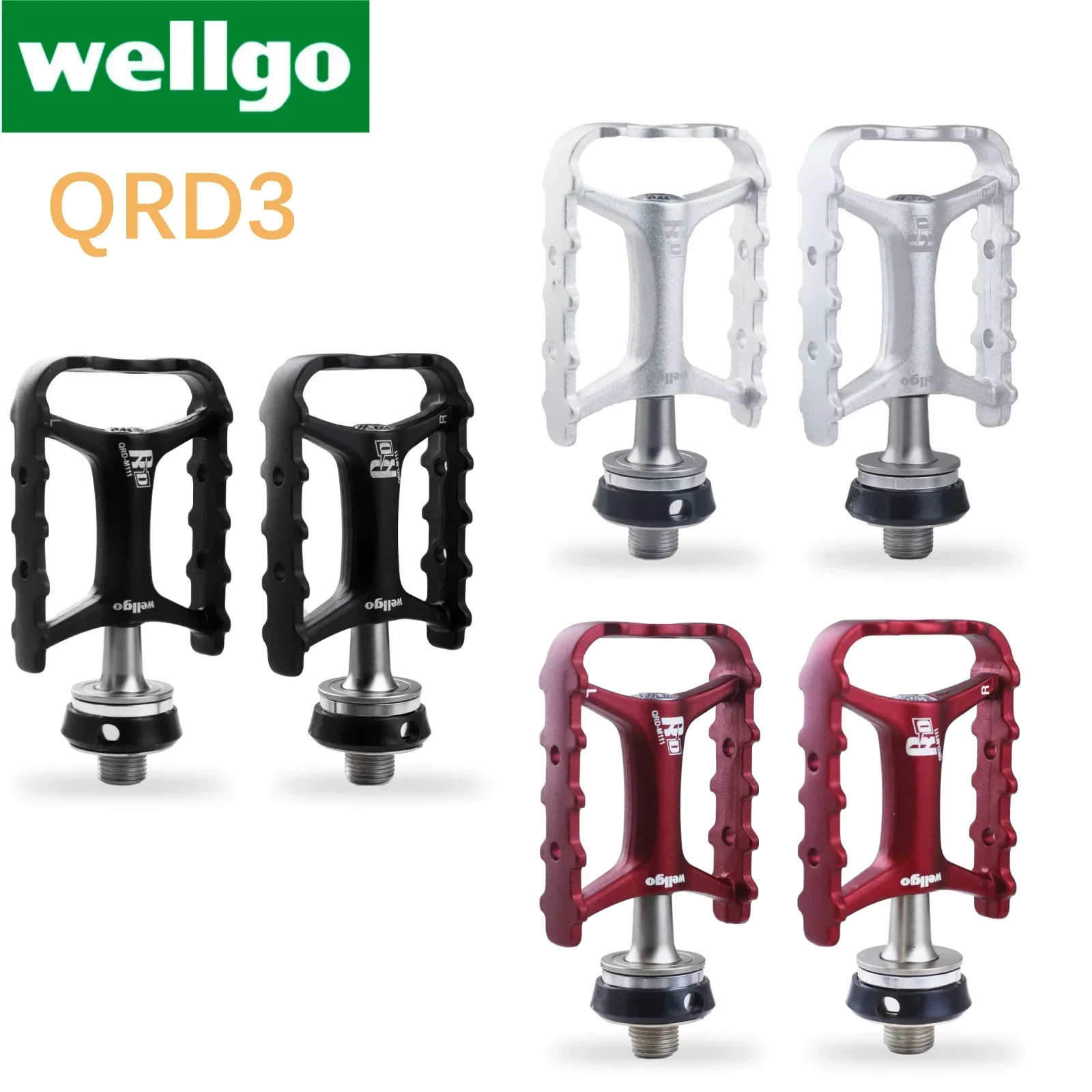 Wellgo-超軽量自転車ペダル、クイックリリースデバイス、mtb